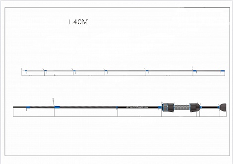 Спиннинг для мормышинга (наноджиг) ГАММАРУС (GAMMARUS)  MINI  FISH4FISH 0.1-0,6 gr 1.40m
