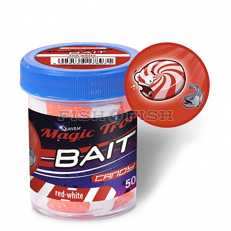 Форелевая паста QUANTUM красно-белая trout bait Candy 50 gr