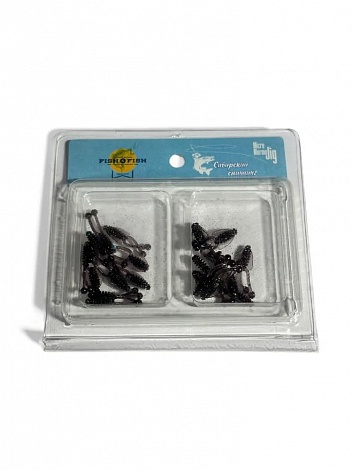 "Муха"  20 mm  20 шт  Dark Grey Cardinal (040)