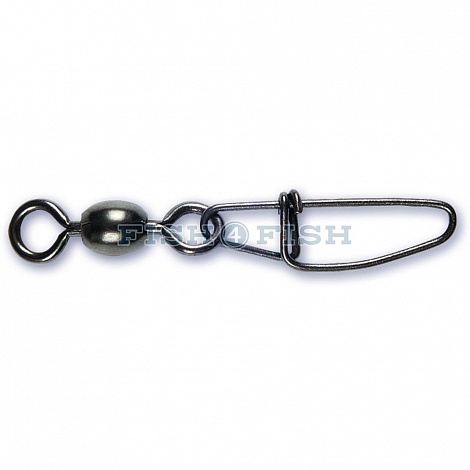 Вертлюг с карабином  BLACK CAT  heavy duty cross lock swivel 100 kg #4\0 3 шт. в упаковке