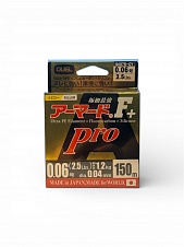Плетеный шнур DUEL ARMORED F+PRO TROUT 150m 0.06PE (0.04 mm) 2.5Lbs FLUO