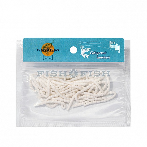 "Bloodworm" 16 mm 75 шт Marshmallow white (001)