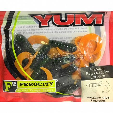Твистер YWG417 4,0 Fire Tiger YUM 15 шт.
