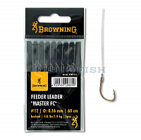 Крючки с поводками BROWNING Feeder Leader Big Fish FC