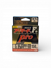 Плетеный шнур DUEL ARMORED F+PRO TROUT 150m 0.1PE (0.06 mm) 4Lbs FLUO