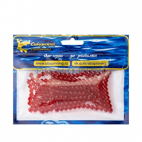"Икра" 6 мм 200 шт Dark Red