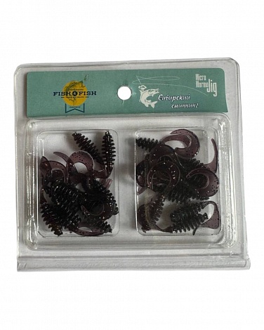"BM Curly" 30 mm  20 шт Dark Grey Cardinal (040)