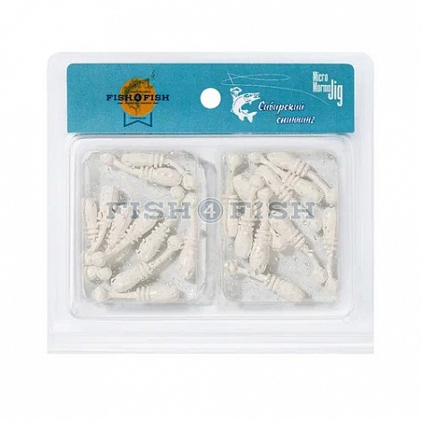 "Whitebait" 24 mm  20 шт Marshmallow white (001)
