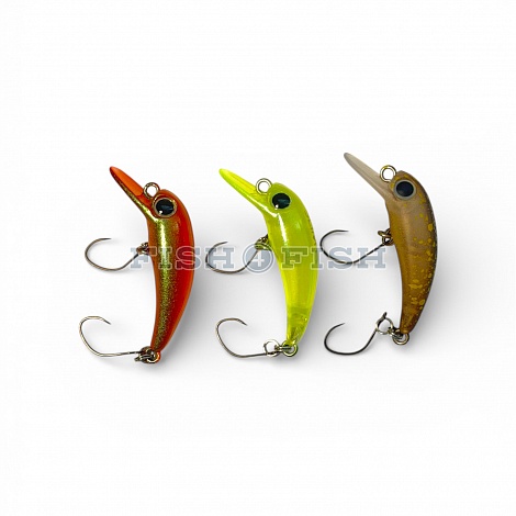 Набор из 3 штук воблеров Mukai Slim F в limited в цветах от J H